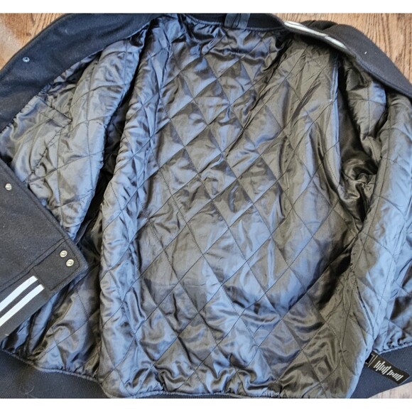 CSG Rally Varsity Jacket Mens 2XL Black White NWT - Picture 10 of 12